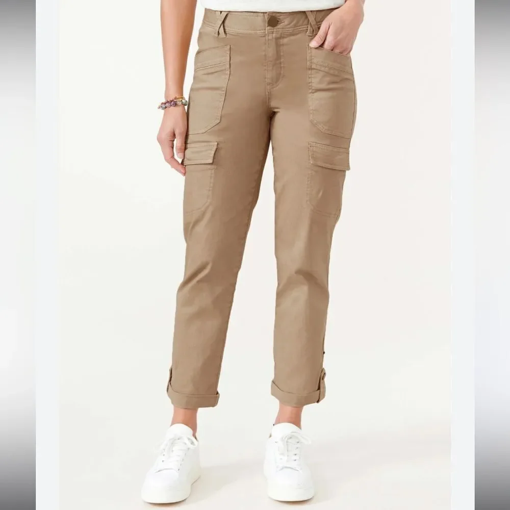 EXCELLENT CONDITION DEMOCRACY “Ab”TECHNOLOGY HI-RISE CARGO UTILITY PANTS SIZE 16 - Picture 1 of 7